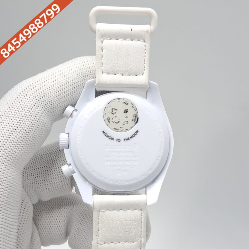 Omega Speedmaster Swatch Moonswatch Mission To The Moon Chronograph Swiss Watch - Image 4