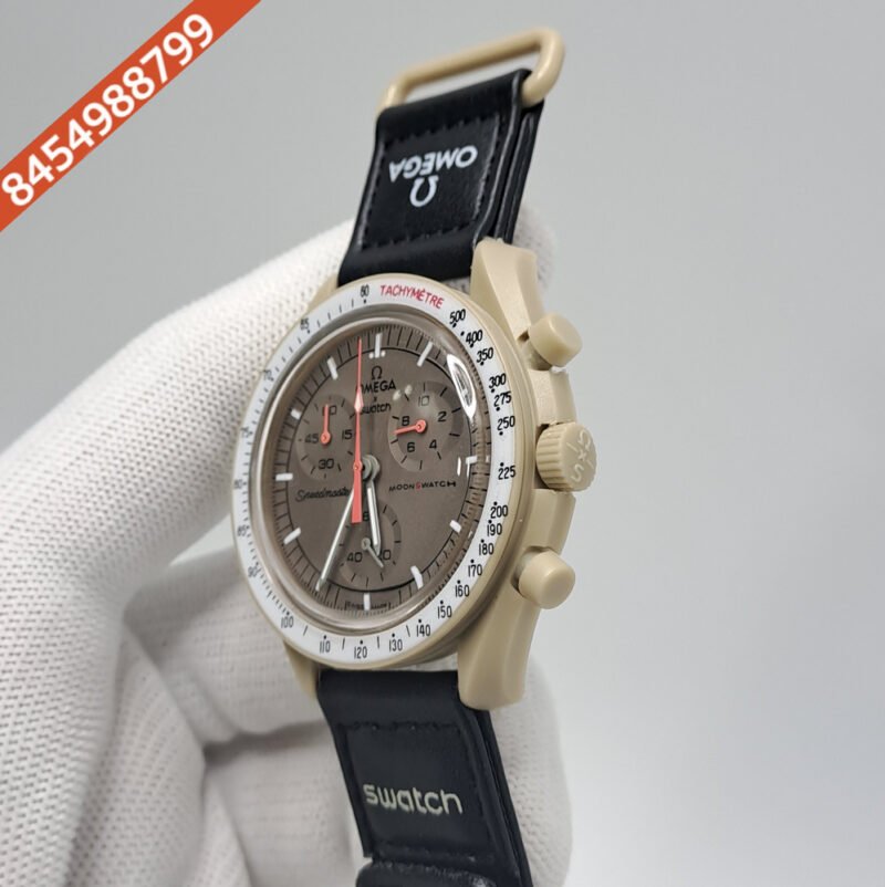 Omega Speedmaster Swatch Moonswatch Mission to Jupiter Chronograph Swiss Watch - Image 3