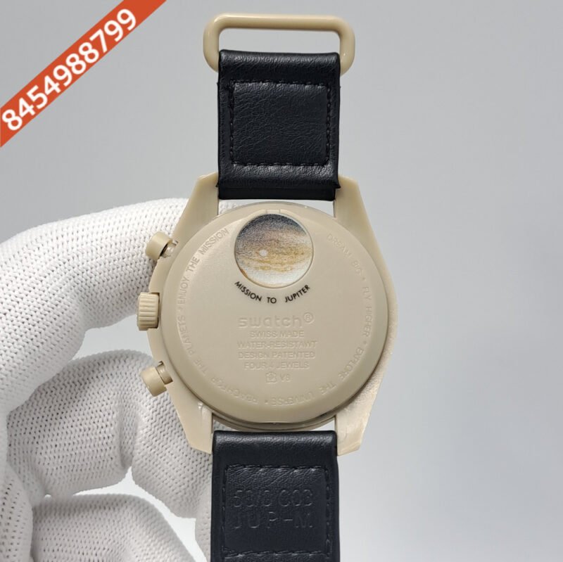 Omega Speedmaster Swatch Moonswatch Mission to Jupiter Chronograph Swiss Watch - Image 4