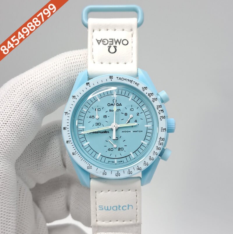 Omega Speedmaster Swatch Moonswatch Mission to Uranus Chronograph Swiss Watch