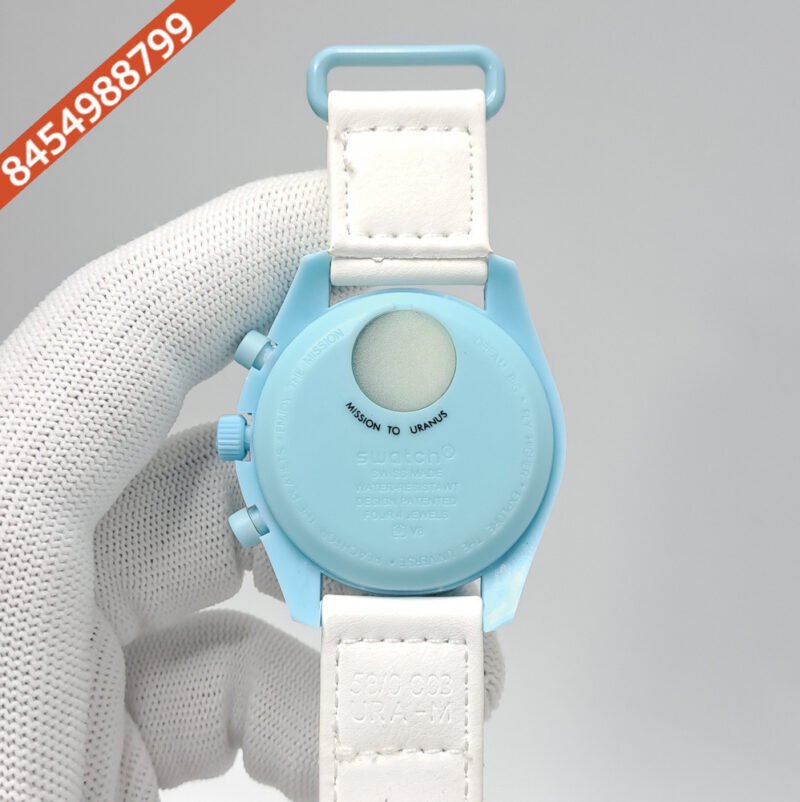 Omega Speedmaster Swatch Moonswatch Mission to Uranus Chronograph Swiss Watch - Image 4