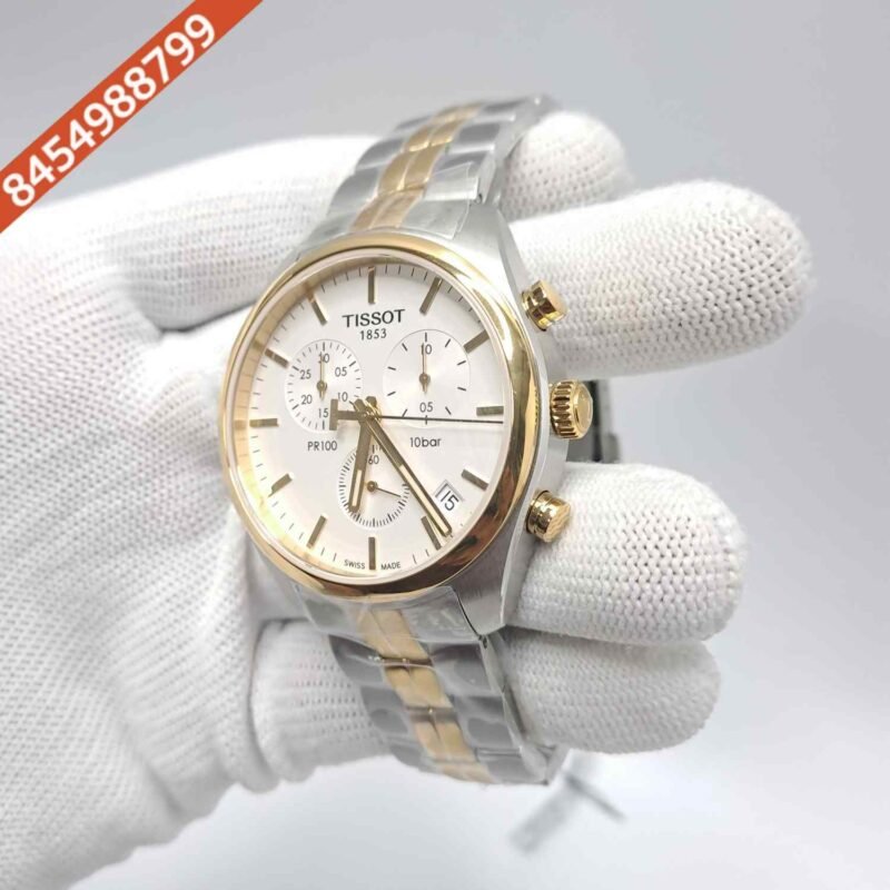 Tissot Chrono XL Classic T116.617 Dual Tone White Dial Store Quality Swiss Watch - Image 2