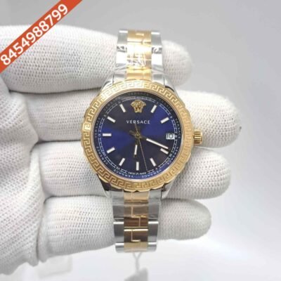 Versace Hellenyium Dual Tone Blue Dial Store Quality Swiss Watch