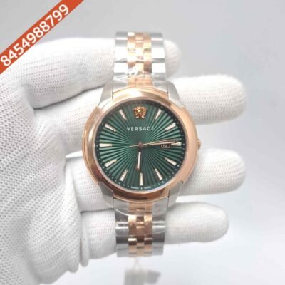 Versace V Urban Dual Tone Green Dial Store Quality Swiss Watch