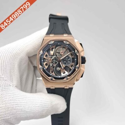 Audemars Piguet Royal Oak Offshore Rose Gold Tourbillon Chronograph Limited Edition 45mm Swiss Watch
