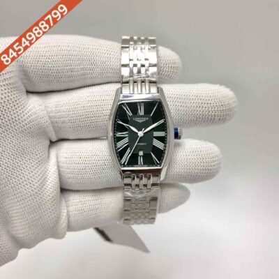LONGINES EVIDENZA Steel Green Roman marking Dial Swiss Watch