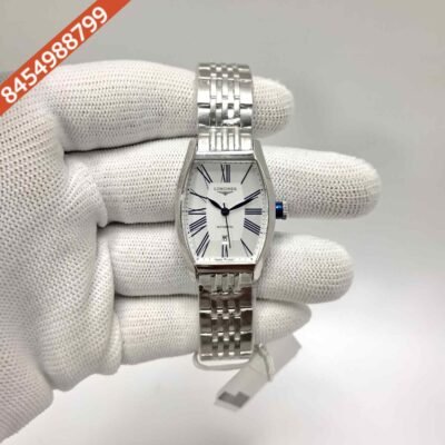 LONGINES EVIDENZA Steel White Roman Marking Dial Swiss Watch