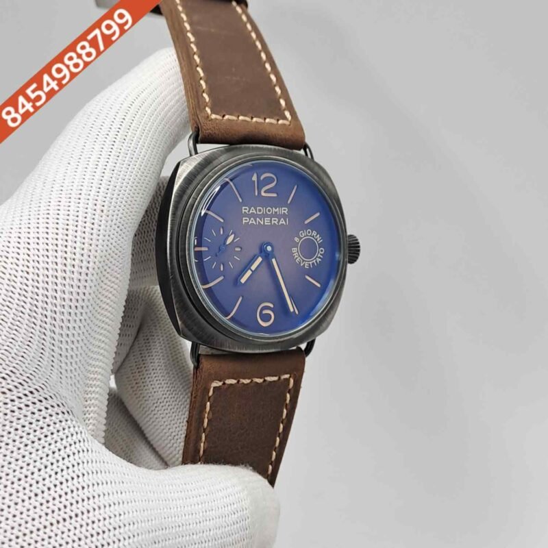 Luminor Panerai Radiomir Giorni Breveatto Brown Dial Brown Leather Strap Swiss Automatic Watch - Image 3