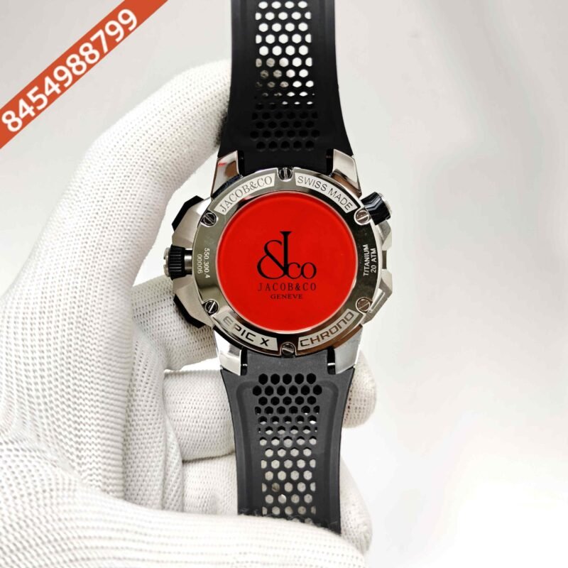 Jacob & Co Epic X Chronograph Full Black Edition Swiss Watch - Image 4
