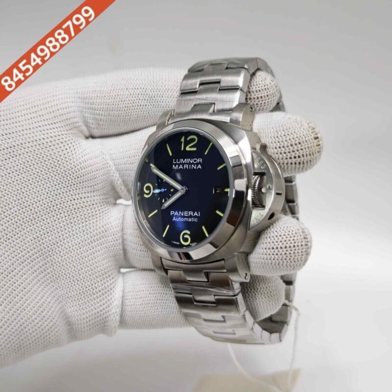 Luminor Panerai Marina Officine PAM 01562 Steel Black Dial Stainless Steel Strap Swiss Automatic Watch - Image 2