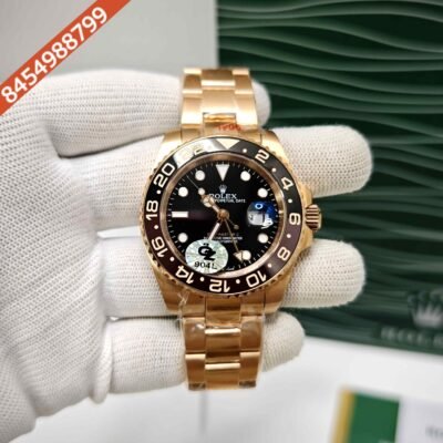 Rolex GMT-Master II Full Rose Gold Semi ETA Swiss Automatic Watch