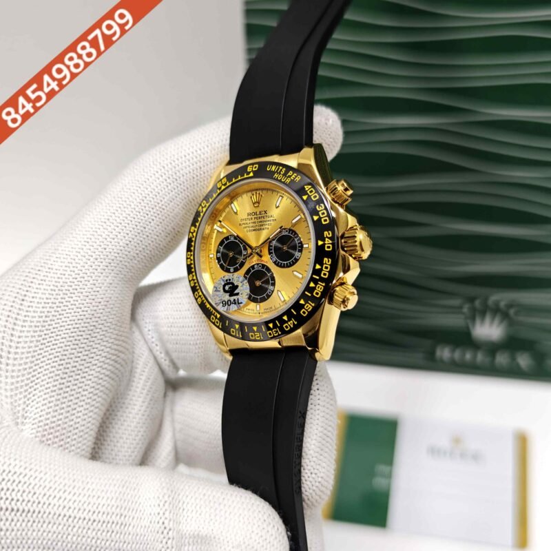 Rolex Oyster Perpetual Cosmograph Daytona Golden Steel Swiss Semi ETA Automatic Watch - Image 2