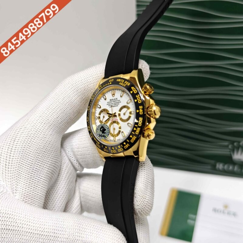 Rolex Oyster Perpetual Cosmograph Daytona Golden Swiss Semi ETA Automatic Watch - Image 2