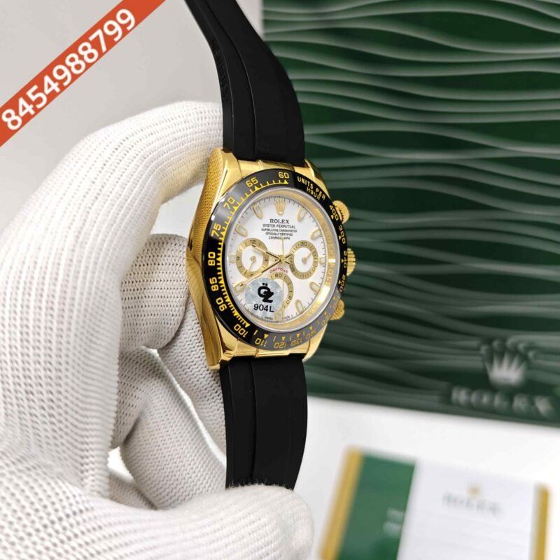 Rolex Oyster Perpetual Cosmograph Daytona Golden Swiss Semi ETA Automatic Watch - Image 3
