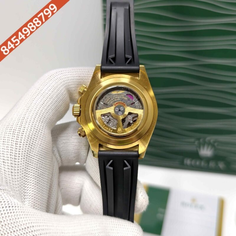 Rolex Oyster Perpetual Cosmograph Daytona Golden Swiss Semi ETA Automatic Watch - Image 4