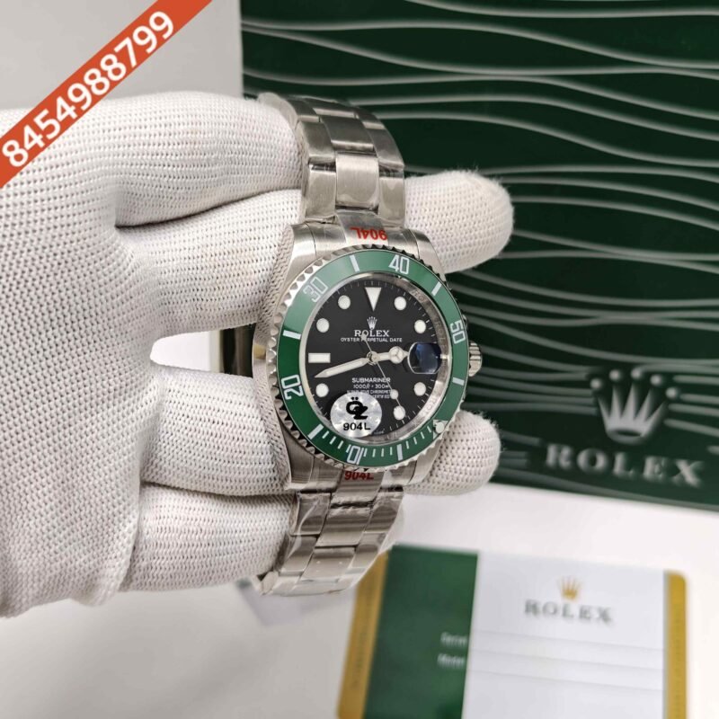 Rolex Submariner Starbucks Editon Steel Black Dial Swiss Semi ETA Automatic Watch (Premium Quality) - Image 3