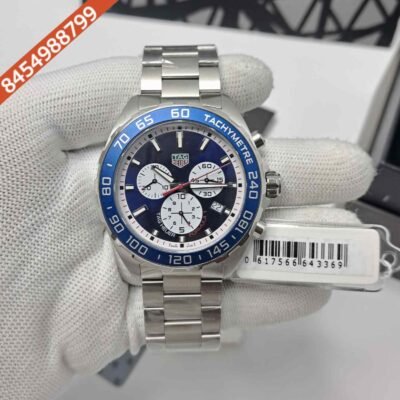 Tag Heuer Formula 1 Chronograph CAZ1018 Steel Blue Dial Store Quality Swiss Automatic Watch