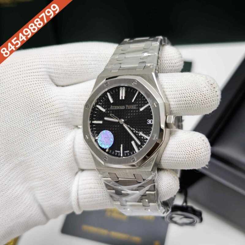 Audemars Piguet Royal Oak OffShore Stainless Steel Black Dial Swiss ETA Automatic Watch - Image 2