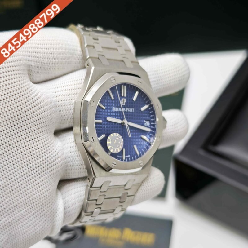 Audemars Piguet Royal Oak Selfwinding Stainless Steel Blue Dial Swiss ETA Automatic Watch - Image 3