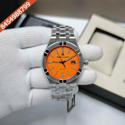 Maurice Lacroix Aikon Steel Orange Dial Limited Edition Swiss Automatic Watch