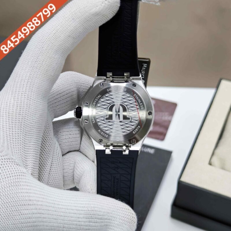 Maurice Lacroix Aikon Venturer Steel Black Dial Rubber Strap Swiss Automatic Watch - Image 4