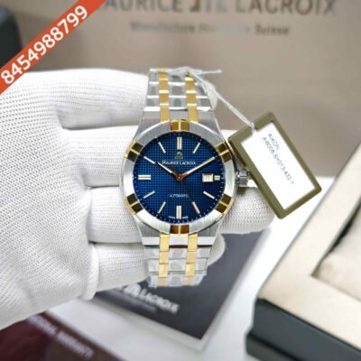 Maurice Lacroix Aikon Steel Blue Dial Limited Edition Dual Tone  Swiss Automatic Watch