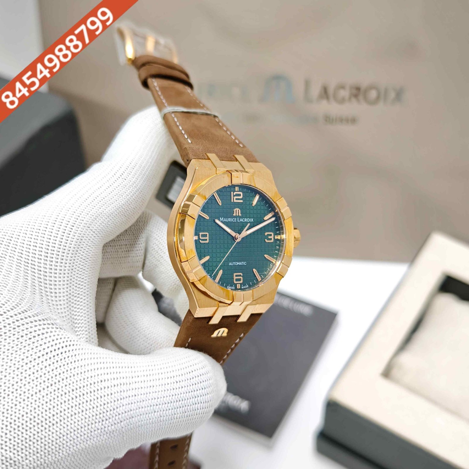 First Copy Maurice Lacroix Aikon Gold Green – Luxecartindia.in