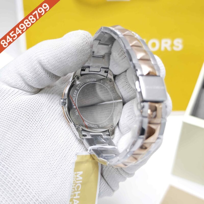 Michael Kors MK6716 Runway Mercer White Diamond Dial Swiss Watch - Image 4