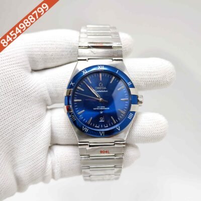 Omega Constellation Co-axial Master Chronometer Steel Blue Dial Swiss Automatic Watch