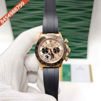 Rolex Oyster Perpetual Cosmograph Daytona Rose Gold Dail Swiss Semi ETA Automatic Watch
