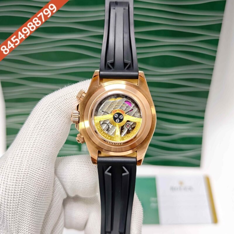 Rolex Oyster Perpetual Cosmograph Daytona Rose Gold Steel Swiss Semi ETA Automatic Watch - Image 4