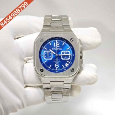 Bell & Ross BR-05 Chronograph Steel Blue Dial Swiss Watch