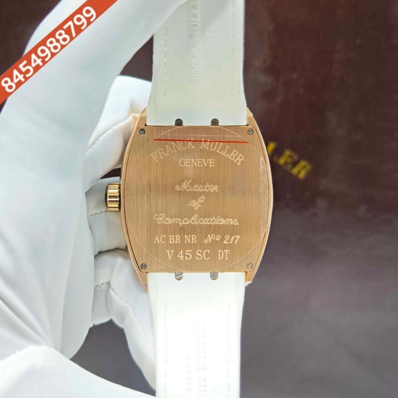 Franck Muller Yachting Vanguard V45 SC DT Steel Rose Gold White Dial Swiss Automatic Watch - Image 4