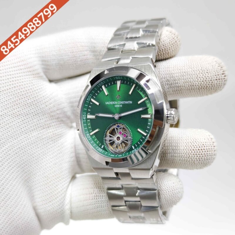Vacheron Constantin Overseas 6000V Tourbillon Stainless Steel Green Dial Swiss Automatic Watch - Image 2