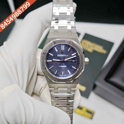 Audemars Piguet Royal Oak 50th Anniversary Steel Blue Dial Swiss Semi ETA Automatic Watch