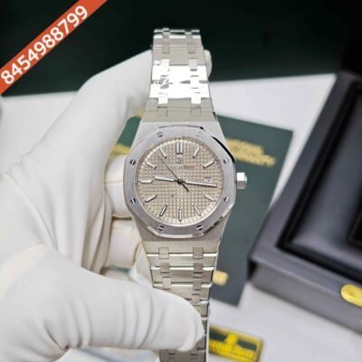Audemars Piguet Royal Oak 50th Anniversary Steel Silver Dial Swiss Semi ETA Automatic Watch