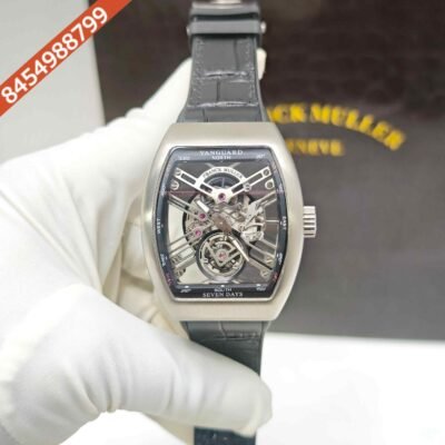 Franck Muller Vanguard Yachting Steel Skeleton Dial Swiss Automatic Watch