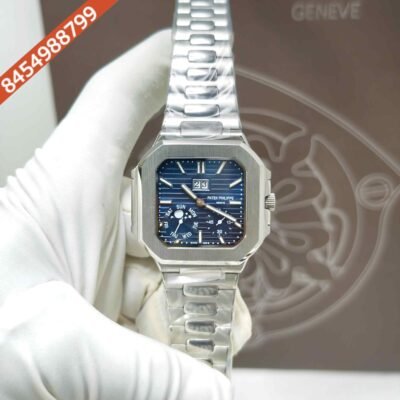 Patek Philippe Cubitus Steel Blue Dial Swiss Automatic Watch