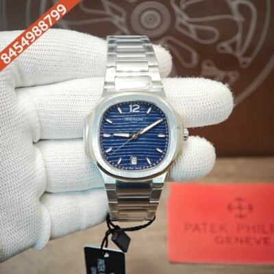 Patek Philippe Nautilus Steel Blue Dial Swiss Semi ETA Quartz Womens Watch