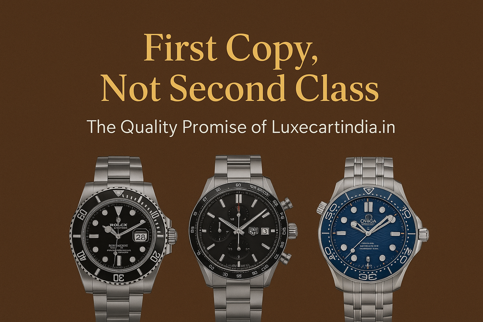 You are currently viewing First Copy, Not Second Class – The Quality Promise of Luxecartindia.in ⭐⌚