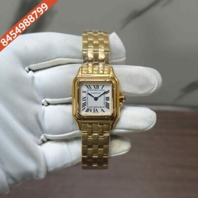 Cartier Panthere de Gold White Dial Swiss Quartz Watch