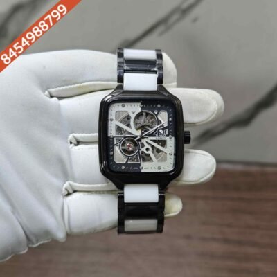 Rado True Square Open Heart Diamonds Limited Black Edition Ceramic skeleton Dial Swiss Automatic Watch