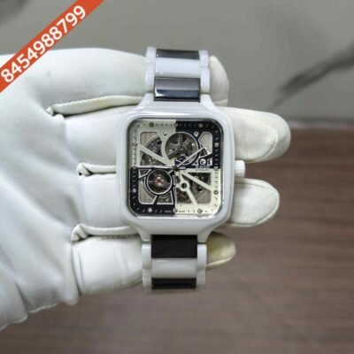 Rado True Square Open Heart Diamonds Limited White Edition Ceramic skeleton Dial Swiss Automatic Watch