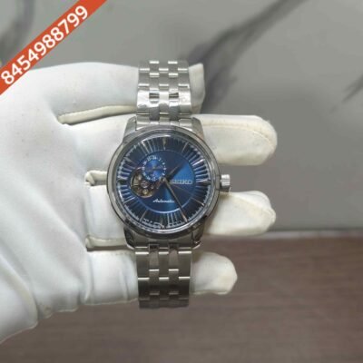 Seiko Presage Zen Garden Steel Blue Dial Swiss Automatic Watch
