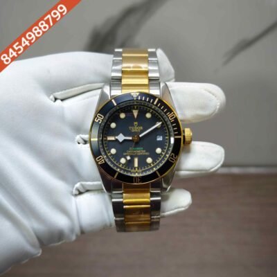 Tudor Black Bay Steel Back Dial Dual Tone Swiss Automatic Watch