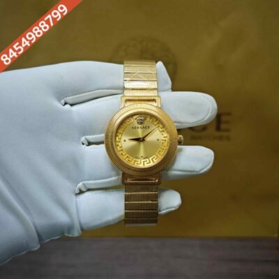Versace Greca Chic Gold Full Gold Swiss Quartz Watch