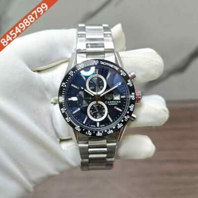 TAG Heuer Carrera Calibre 16 Chronograph Steel Black Dial Swiss Automatic Watch