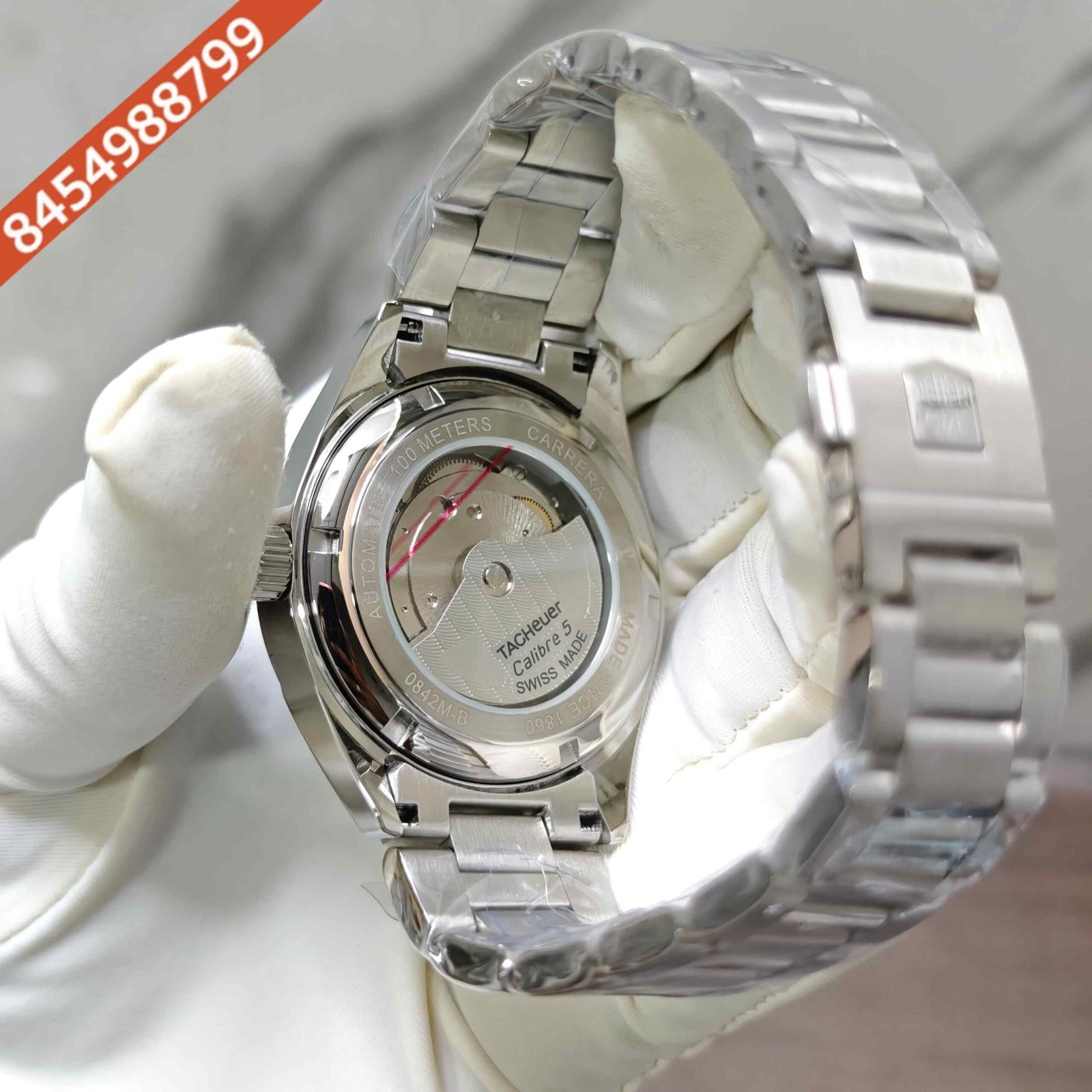 TAG Heuer Carrera Day-Date Steel Blue Dial Swiss Automatic Watch - Image 4