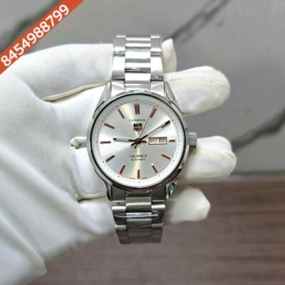 TAG Heuer Carrera Day-Date Steel White Dial Swiss Automatic Watch