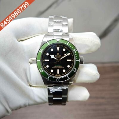 Tudor Black Bay 58 Steel Black Dial Green Bazel Swiss Automatic Watch